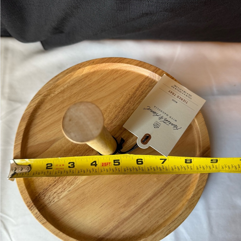 Hearth & Hand W/Magnolia Two-Tier Wooden Serving Tray NWT - Picture 7 of 13